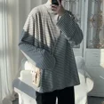 thumbnail image 5 of Camiseta de cuello alto y cuello alto para hombre, camiseta a rayas a granel, ropa para hombre al por mayor, manga larga, citas, talla XL, jersey F, 5 of 5