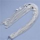 thumbnail image 1 of 5PCS 16-30inch Silver Plated Link Chain With Stamp Necklace With Lobster Clasps For Jewelry Making, 1 of 5