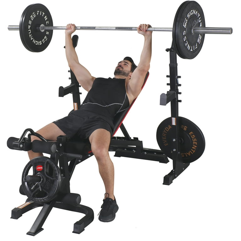 Fitvids LX600 Adjustable Olympic Workout Bench, Weight