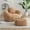 khaki, variant on Bean Bag Chairs Giant Bean Bag Chair withFootstool, Oversized Bean Bag for Adults and Kids, Faux Fur Shell-Shaped Large Chair with Filler, Stuffed Big Accent Sofa, Floor Sofa for Gaming,Reading Liv