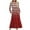 Red, variant on Wancir Women's Casual Long Sleeve Round Neck Hem T-Shirt Loose Dress with Pockets