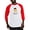 Red/White, variant on CafePress - Class Of 2029 Graduate (Lion) Baseball Jersey - Cotton Baseball Jersey, 3/4 Raglan Sleeve Shirt