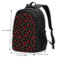 thumbnail image 5 of Wukai Cherry Travel Laptop Backpack: Business Water-Resistant Bag with USB Charging Port, Ideal College Backpack for Men & Women, 5 of 6