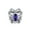 Silver-Purple, variant on Womens .925 Sterling Silver Purple CZ Butterfly Cubic Zirconia Bead Charm for Bracelet