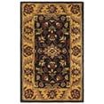 thumbnail image 2 of Safavieh Golden Jaipur Dreda Bordered Wool Area Rug, Black/Gold, 3' x 5', 2 of 9