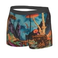 thumbnail image 2 of Balery Galactic Jungle Dinosaurs Men's Boxer Briefs, Soft and Breathable Cotton Underwear with nylon Waistband-Medium, 2 of 9