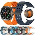 thumbnail image 2 of Marine Band For Samsung Galaxy Watch 7 ultra Strap 47mm Accessories Sport silicone Bracelet correa Galaxy Watch ultra Strap 47mm, 2 of 24
