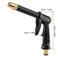 thumbnail image 3 of Metal Garden Hose Nozzle - High Pressure Water Spray Gun with Adjustable Jet for Car Wash & Lawn, 3 of 9