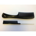 thumbnail image 2 of G.B.S Detangling Hair Comb, Compact Fine Tooth Hair Comb Set of 2, Black, 2 of 6