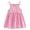 Pink, variant on KDFJPTH Dresses For Girls Formal Kid Solid Flower Striped Princess Party Sun Toddler Sun Dress