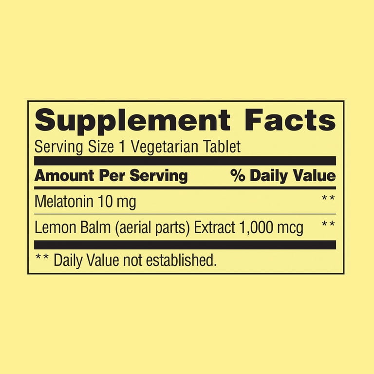 Spring Valley Extra Strength Melatonin, 10 mg Sleep Support photo 2