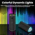 thumbnail image 5 of Bluetooth Speaker Portable, Waterproof Speaker IPX6, Wireless Speaker with Colorful Lights, Bluetooth 5.3, Mircrophone, TWS Pairing, 5 of 8