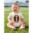 thumbnail image 5 of BemeyourBBs Toddler Baby Boy Football Avocado Bee Outfit Infant Boys Summer Clothes Embroidery Short Sleeve T shirt Top and Shorts Set Pockets, 5 of 9