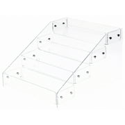 Plymor Clear Acrylic 4-Level Countertop Display Tray, 12.375" W x 15.75" D x 8.75" H