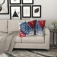 thumbnail image 6 of 4th of July Pillow Covers 18X18 in Patriotic Red Navy Blue Dahlias Floral Decorative Couch Pillow Cases Set of 2 Farmhouse Rustic Throw Pillows Home Decor for Room Bedroom Bed Cushion Outdoor, 6 of 6