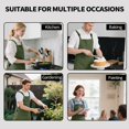 thumbnail image 4 of LOVEVER Apron with Front And Back Tool Pockets  Adjustable  Reversible  Suitable for Craft Enthusiasts  Outdoor Barbershop  Coffee Shop  Barbecue  Restaurant  Catering Workwear Apron Home, 4 of 7