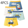 thumbnail image 2 of LYMAYTER Young Boys Breathable Cotton Briefs Soft Elastic Waist Comfort Fit Everyday 4PCS, 2 of 8