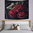thumbnail image 3 of FREEAMG Tapestry Vintage Chic Flower Dry Red Roses Tapestry Wall Hanging Decorative Wall Tapestries Wall Art Wall&nbsp;Blanket&nbsp;Bedding Tapestry for Bedroom Living Room Dorm Home Decor 80"x60", 3 of 7