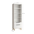 thumbnail image 2 of Ilios Innova | Librero Organizador Blanco 60 cm con Cajones, Diseño Minimalista con Repisas y Almacenamiento Funcional para Sala, Recámara u Oficina, 2 of 9