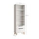 thumbnail image 2 of Ilios Innova | Librero Organizador Blanco 60 cm con Cajones, Diseño Minimalista con Repisas y Almacenamiento Funcional para Sala, Recámara u Oficina, 2 of 9