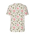thumbnail image 3 of Rocae Rose Flowers for Breathable Men's Baseball T-Shirt Fashionable Casual Baseball Jersey, Moisture-wicking Sportswear XX-Large, 3 of 9