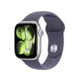 thumbnail image 1 of Apple Watch Series 11 GPS 42mm Silver Aluminium Case with Purple Fog Sport Band - S/M, 1 of 5