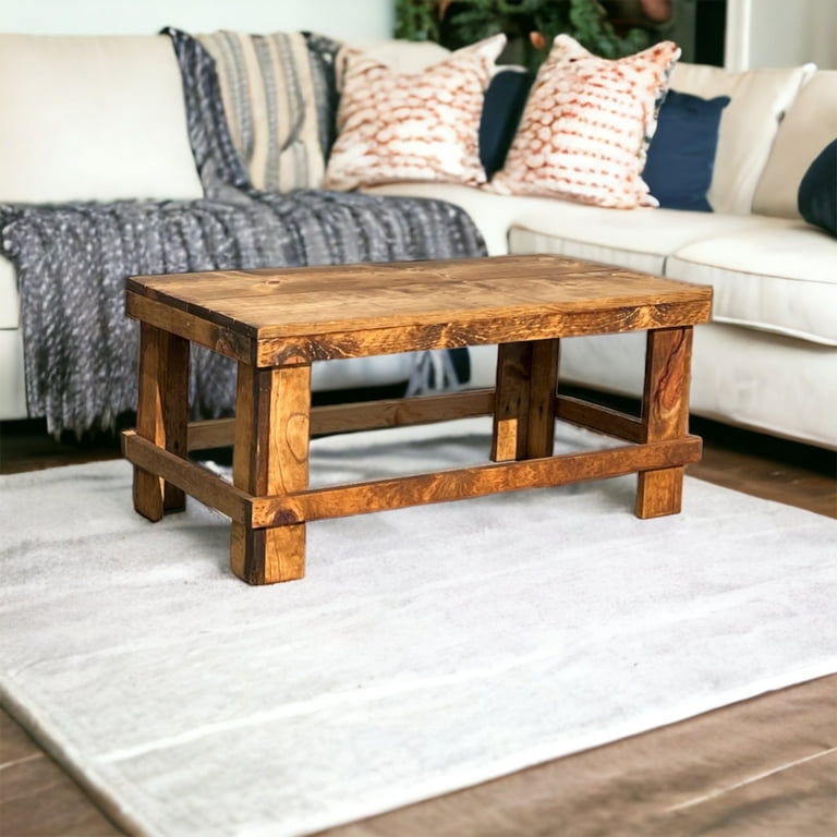 Landmark pine solid wood sale farmhouse coffee table