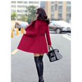 thumbnail image 5 of Chaqueta de lana para mujer, ropa de longitud media, abrigos de lana ajustados, prendas de vestir elegantes salvajes de talla grande, otoño e invierno, 5 of 5