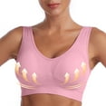 thumbnail image 6 of Fanxing 2 Pack Bras for Women Comfort Seamless Bra Plus Size Minimizer Bra for Women Smoothing Bra Seamless No Underwire T-Shirt Bra Up to 65% off Pink,XXL, 6 of 8