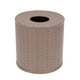 thumbnail image 1 of Caja de pañuelos clásica Contenedor de servilletas redondo Caja de contenedores de almacenamiento de papel de tejido (marrón), 1 of 4