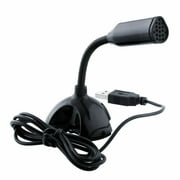 CableVantage USB Stand Instrument Microphone for Tablet Laptop Black Mini Studio Speech New