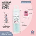 thumbnail image 3 of Miyuki Delica Seed Beads – Size 11/0 (1.6 mm), DB1859, Silk Frozen Blue, 7.2 g, Approx. 1440 Beads, 3 of 7