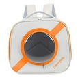 thumbnail image 4 of Bolsa para gatos Yuyangstore mochila transportadora Naranja con correa de hombro ajustable, 4 of 8
