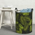 thumbnail image 5 of Goofa Tropical Palm Leaves Fern Leaf Printed Circular Hamper,Laundry Basket with Handles,Storage Baskets Foldable,Large Capacity Laundry Hamper-Small, 5 of 8