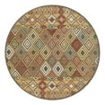 thumbnail image 3 of Unique Loom Baja Outdoor Collection Area Rug - Socarro (3' 3" Round Multi/Gray), 3 of 7