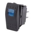 thumbnail image 2 of Almencla 6X 4 Pin Waterproof 12V 20A Bar Rocker Toggle Switch LED Light Car Boat Blue, 2 of 8
