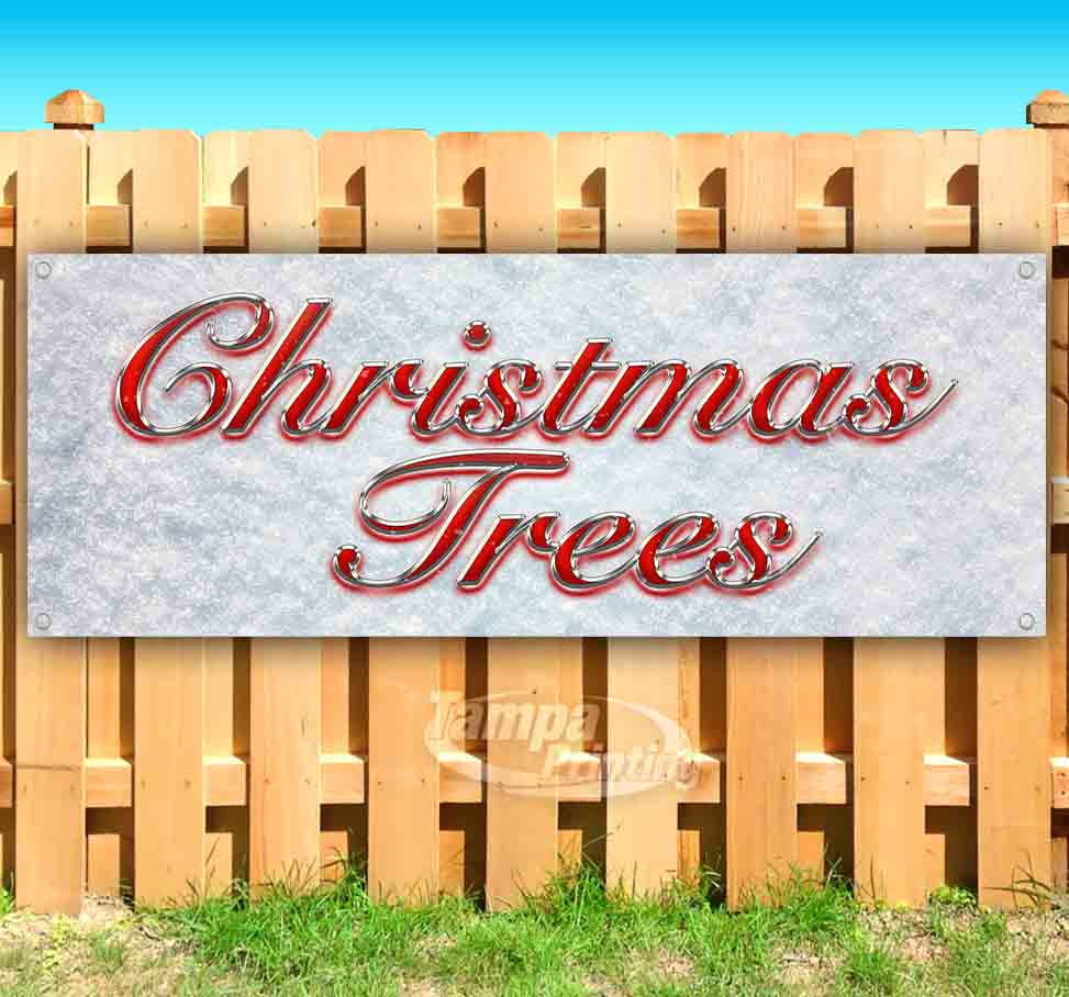 Leyland Cypress Christmas Trees 13 oz Banner Non-Fabric Heavy-Duty Vinyl Single-Sided with Metal Grommets Leyland Cypress Christmas Trees 13 oz Banner Non-Fabric Heavy-Duty Vinyl Single-Sided with Metal Grommets
