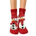 thumbnail image 4 of Oksale Winter Warm Socks for Women Funny Christmas 3D Knit Cotton Socks Soft Comfy Tube Stocking for Home 2025 Red Free Size, 4 of 4