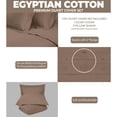 thumbnail image 3 of Superior Egyptian Cotton 400 Thread Count Duvet Cover Set, Full/Queen, Taupe, 3 of 6