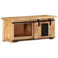 thumbnail image 1 of vidaXL TV Cabinet and TV Stand 90x35x40 cm Solid Mango Wood, 1 of 5