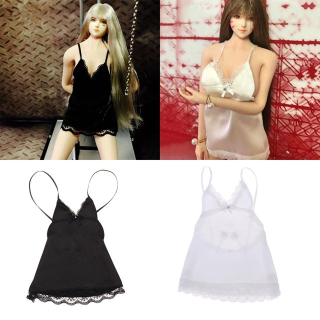2pcs 1: 6 Ropa De Vestido Del Resbalón De Acción 12inch Juguete Sunnimix Figura de acción vestido de lencería