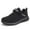 Black, variant on REDARER Children's Solid Color Mesh Woven Sneakers - Comfortable, Breathable Running Shoes for Boys & Girls, for Everyday Play and Running,for Size 7-8 Years