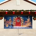 thumbnail image 5 of 7x16 ft Christmas Banner Cover, Garage Door Christmas Cover Winter Snow Scene Outdoor Large Garage Door Decors Xmas Candyland Village Backdrop for Wall House Holiday Party Decor, 5 of 5
