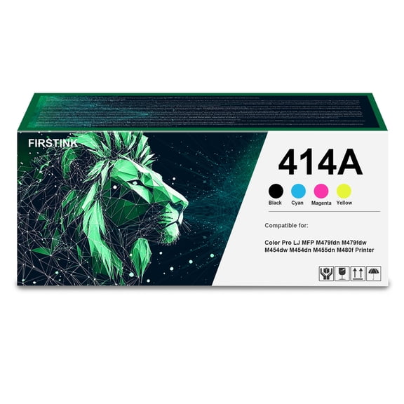 High Yield 414A Toner Cartridges (with Chip) Replacement for 414A 414X for Color Pro LJ MFP M479fdn M479fdw M454dw M454dn M455dn M480f Printer Toner(4 Pack)