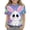 Light Green, variant on 2026 Easter Girls T Shirts Funny Bunny Graphic Short Sleeve Tee Tops Festival Cute Cotton T-Shirt Outfits (Black, 6-7 Years)