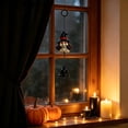 thumbnail image 5 of Aoznliie Halloween Wind Chimes, Resin Door Hanging Decor with Pumpkin Black Cat Bat Ghost, Spooky Porch Ornament for Fall Festive Display,9x4in, 5 of 6