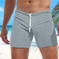 thumbnail image 3 of Ankola Men's Shorts 3 Inch Inseam Sexy Low Waist Running Yoga Gym Training Knit Elastic Drawstring Beach Sweat Shorts, 3 of 4