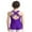 Purple, variant on iiniim Kids Girls One Piece Cross Back Gymnastic Ballet Leotard Unitard Ballroom Dancewear Sports Bodysuit Yoga Fitness