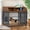 Brown, variant on 44'' Heavy Duty Large Dog Crate for Large Medium Dog with Lockable Wheels, Wooden Dog Crate Dog Kennel, End Table Crate with Double Layer Storage