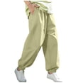 thumbnail image 3 of LIBRCLO Pants for Girls Boys Size 12 Sun Protection Mosquito Elastic Bottom Pants with Pockets Outdoor Summer Sports Kids Clothes, 3 of 6